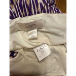 Ann Taylor  LOFT Sun Dress Size XS Purple Tan White Ikat Print Sleeveless Womens Photo 3