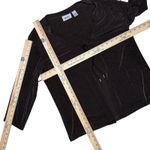 Chico's Travelers Brown Slinky Stretch Long Sleeve Tie Front Cardigan 2 Large Photo 6