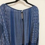 Free People  Indigo Dreams Oversized Tunic Top Navy Blue Small NEW Boho Chic Photo 9