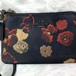 Coach Black Floral Wristlet Photo 0