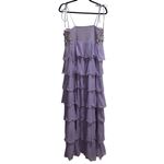 Show Me Your Mumu  Gabriella Floral Appliqué Tiered Maxi Dress In Lilac Photo 8