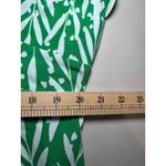 London Times Green White Floral Leaf V-Neck Ruffle Sleeve Midi Dress 16W Plus Photo 6