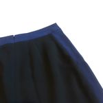 Diane Von Furstenberg  Black Blue Color Block Pencil Skirt Slit Size 6 Women's Photo 6