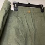 Torrid NWT Linen Blend Drawstring Olive Green Lightweight Pull On Shorts Size 24 Photo 4