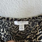 TopShop Love Jumpsuit Cropped with Shoulder Neutral Print US 12 Black Photo 3