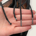 Lucky Brand Billoh Lace Up Zip Gladiator Point Black Suede Pointed Flat 8.5 Photo 5