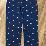 Ivory Ella NWT  Navy Tossed Relaxed Sweatpants Elephant Print Medium Loungewear Photo 0