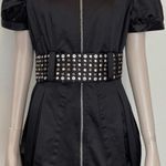 Bebe Black Studded Belt Coat NWT! Photo 0