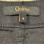 Quince 8 Black Organic Stretch Cotton Twill Straight Cropped Pant 28” Casual Photo 2