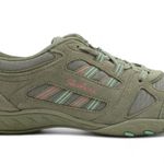 Skechers Shoes Womens 9 Taupe Leather Relaxed Fit Memory Foam Sneakers Comfy Photo 0