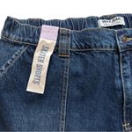 Wax Jean  Plus Woman Dark Wash Pockets Denim Jean Skater Shorts Size 3X NEW Photo 3