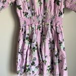 Roller Rabbit  Twilight Dahlia Fiorella Purple Floral Silk Cotton Mini Dress Photo 5