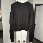 Madewell NWT  Alpaca-Blend Mockneck Puff Sleeve Sweater Black Photo 1
