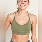 Old Navy  Active Light Support Strappy Sports Bra, Green, Size XS, NWOT Photo 0