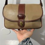 Coach  Vintage Sheridan Mayfield Beige Brown Saddle Leather‎ Shoulder Bag 4225 K Photo 2