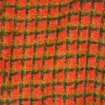 VTG Schiaparelli Paris Orange Green Jacket Coat Boxy Fit Glam Glamour Preppy Photo 4