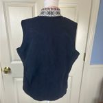 L.L. Bean Snowflake Fleece Vest Black Nordic Fair Isle NWT Photo 5