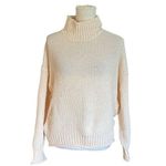 Oversized Chunky Knit Turtleneck Sweater Light Peach Cozy Comfy Warm M Size M Photo 4