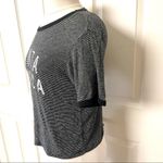 Brandy Melville John Galt black and white striped short sleeve Santa Monica shirt Photo 6