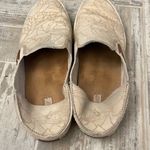 Olukai  Beige Pehuea Floral Design Leather Sneakers Photo 4