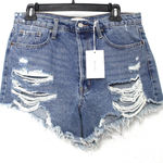 Cello Jeans Cello High Rise Distressed Cut Off Short Size L NWT Photo 0