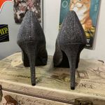 Fioni Night Black Silver Glitter Heels Photo 5