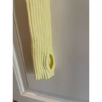 American Eagle Ribbed Shrug Sweater w Thumb Holes BUTTER YELLOW Photo 2