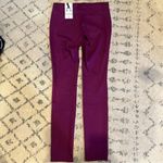 Mixit NWT  Damson Burgundy Back Pockets Denim Leggings Size Small Photo 3
