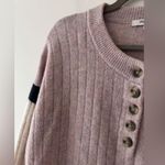 Madewell Striped Bowden Henley Sweater in Coziest Yarn Merino Wool and Alpaca Photo 2