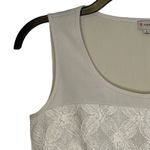 Daniel Cremieux Daniel Cremieux Floral Lace Sleeveless Pleated Cocktail Dress 2 Women Cream NWT Photo 3