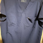 FIGS Technical Collection Catarina Scrub Top, 4XL, Navy Blue, Medical Photo 0