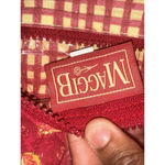 MAGGIB Quilted Makeup Cosmetic Bag Travel Pouch Red Floral Photo 4