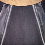 Rebecca Minkoff Lambskin Leather Combo Alma Short Sleeve Zip Top Photo 8