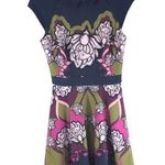 Ted Baker  London Daywin Tapestry Shirt Dress Navy Blue Pink Colorful 1 US 4 Photo 0