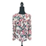 Allison Joy  floral long sleeve ruffle women's top‎ size M Photo 7