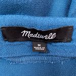 Madewell Novel Shift Dress Short Dolman Sleeve'V Neck Blue Hematite Size Medium Photo 3