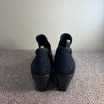 Eileen Fisher  Booties Sz 9.5 Black Nubuck Leather 'Even' Women's MSRP $258 EUC Photo 3