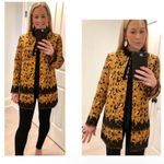 English Factory  Camel Leopard Print Jacket with Velvet Tie Closure Photo 6