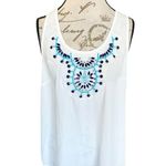 Three Pink Hearts Womens Blouse Sz XL Beaded Rhinestone Retro Hipster Boho Chic Photo 1