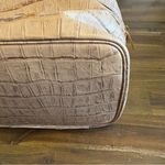 Giorgio Armani  Faux Croc Train Case Travel Bag Makeup Cosmetic Cream Zip Around Photo 5