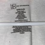 No Boundaries 3/4 sleeve quarter button top w/ribbed grey sleeves & white tee Sm Photo 4