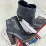 Lucky Brand Wmns  Quintei Leather Zipper Western Ankle Boots Booties Sz 8.5M Blk Photo 0