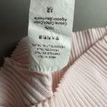 Brandy Melville  sz One Size 100% cotton‎ pink ribbed long sleeve sweater Photo 2