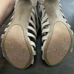 Fergalicious  By Fergie Women’s 6.5 Gladiator Back Zip Tan‎ Strappy Sandal Heels Photo 6