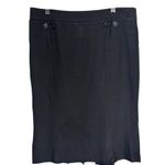 Club Monaco  Women's Sz 6 Black Knee Length Pencil Skirt Virgin Wool Blend Office Photo 0