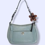 Coach  Vintage y2k Chelsea 8E99 Powder Blue leather bag brown strap Photo 0