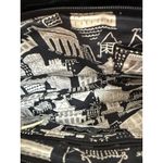 Vera Bradley  Quilted Clutch Wrist Black Patent Leather Purse Silver Tone Accents Photo 5