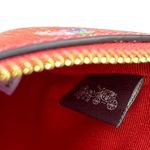 Coach  Corner Zip Wristlet With Mini Vintage Rose Print Miami Red Multi Photo 7