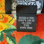 Angie orange floral beach boho drape open kimono arm holes oversized cardigan SZ Photo 8