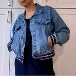 Adriana Sport Women's Medium Blue Denim Jacket Embroidered Details Blue Photo 0